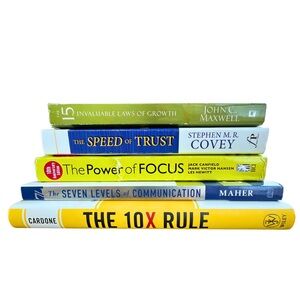 Personal Development & Leadership Book Bundle –Cardone,Maher, Maxwell, Covey